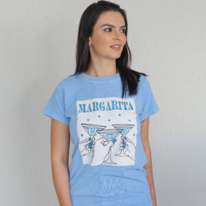 T-SHIRT AZUL CLARO MARGARITA